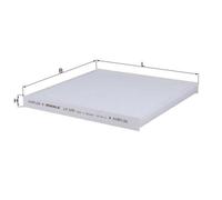 Filtro Aria Abitacolo Mahle LA 635 per Nissan