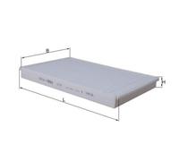 Filtro abitacolo Filtro particellare LA 75 KNECHT per OPEL IVECO