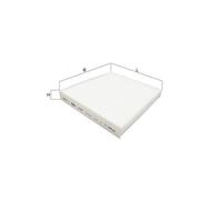 Filtro cabina KNECHT LA 833