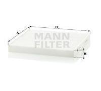 MANN-FILTER filtro abitacolo CU2544 particolato 235x250x25 mm