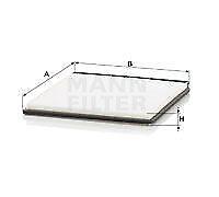 MANN-FILTER CU 2734 Filtro abitacolo
