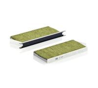 MANN-FILTER Filtro aria cabina FP 2418-2 FreciousPlus antipolline Biofunzionale (set da 2)