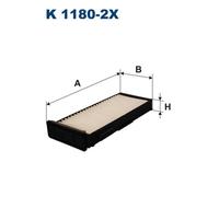 Filtro, Aria abitacolo per CHEVROLET MITSUBISHI CARISMA COLT L200 LANCER MIRAGE