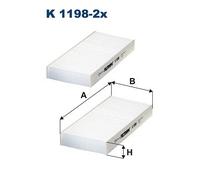 Filtro cabina FILTRON K1198-2x
