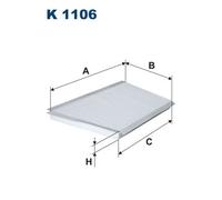 Filtro, Aria abitacolo per MERCEDES-BENZ CLASSE C CLASSE CLC CLK