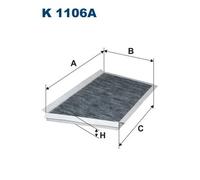 Filtro, Aria abitacolo per MERCEDES-BENZ CLASSE C CLASSE CLC CLK