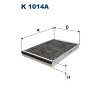 Filtron Filtro abitacolo K1014A – a carbone attivo – per Opel Astra / Vauxhall