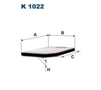 Filtron Filtro abitacolo K1022 (filtro particellare) per Renault Laguna I (1995-2001)