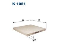 Filtro cabina FILTRON K1051