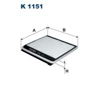 Filtron Filtro abitacolo K1151 filtro particellare per Renault Scénic I, Megane 1997-1999