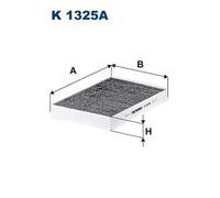 Filtron Filtro abitacolo K 1325A – carbone attivo per Tesla Model S