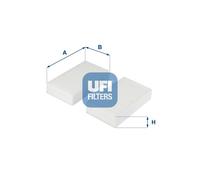 UFI Filters, Filtro Abitacolo Antipolline 53.253.00, Filtro Abitacolo per Ricambio, Adatto a Auto, Applicabile su Diversi Modelli BMW X3, X4, XD3
