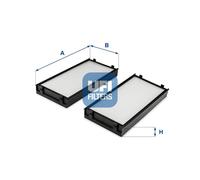 Filtro abitacolo Filtro particellare 53.255.00 UFI per BMW X5 X6