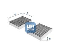 Filtro Aria Abitacolo Ufi 54.104.00 per Fiat