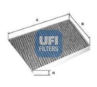 UFI Filters 54.133.00 Filtro Aria Abitacolo ai Carboni Attivi Per Auto
