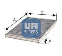 UFI Filters, Filtro Abitacolo ai Carboni Attivi 54.161.00, Filtro Abitacolo per Ricambio, Adatto a Auto e Furgoni, Applicabile su Diversi Modelli Mercedes Sprinter, Volkswagen Crafter