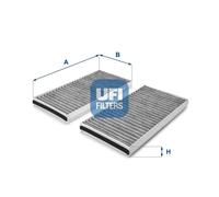 UFI Filters, Filtro Abitacolo ai Carboni Attivi 54.127.00, Filtro Abitacolo per Ricambio, Adatto a Auto, Applicabile su Diversi Modelli di BMW Serie 5 e Serie 6, BMW Alpina B 5 e B 6