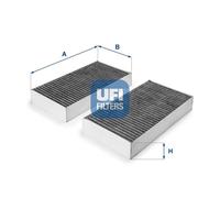 UFI Filtro abitacolo 54.215.00 ai carboni attivi per Mercedes-Benz Classe GL/M/R