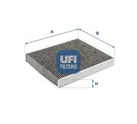 UFI Filters, Filtro Abitacolo ai Carboni Attivi 54.314.00, Filtro Abitacolo per Ricambio, Adatto a Veicoli Pesanti, Applicabile su Diversi Modelli come Audi, Seat, Skoda e Volkswagen