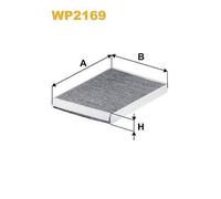 Filtro, Aria abitacolo - WIX FILTERS WP2169