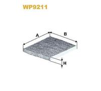 WP9211 FILTRO ABITACOLO PER Fiat 500C/595C/695C 1.4 132 KW 180 CV