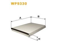 WP9330 FILTRO ABITACOLO PER VW Crafter 30-35 Autobus 2E 2.0 TDI 80 KW 109 CV