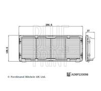 Filtro aria BLUE PRINT ADBP220098