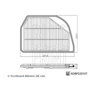 BLUE PRINT ADBP220107 Filtro aria