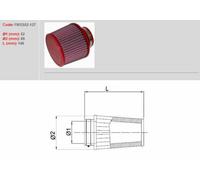 Filtro Aria BMC Conico Ø52mm - FMSS52-127 - 1097775