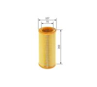 Bosch Filtro aria S3307 – Trattiene particelle solide, resistente all'umidità e alla trazione
