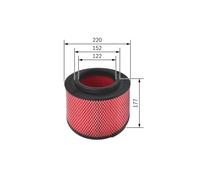 BOSCH filtro aria F026400344 per manutenzione auto
