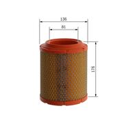 Filtro aria BOSCH F 026 400 413 per JEEP COMPASS 2.4 4x4