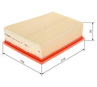 Bosch Filtro Aria per Auto S0489 - Filtro di Ricambio | Trattiene le particelle solide all'esterno della presa d'aria - Resistente all'umidità ed altamente resistente alla trazione