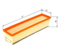 BOSCH filtro aria F026400598 cartuccia 346,6x93,1x79,3 mm