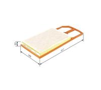 Bosch Filtro aria F 026 400 019 – Cartuccia filtro per SEAT e VW