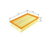 Filtro Aria Bosch F026400033 per Nissan