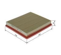 Filtro aria BOSCH F 026 400 111