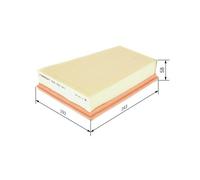 Filtro Aria Bosch F026400441 per Nissan Renault