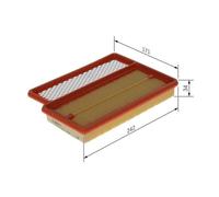 Filtro Aria Bosch F026400466 per Fiat