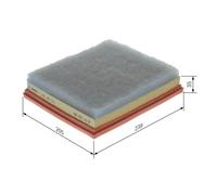 Filtro Aria Bosch F026400511 per Citroën Opel Peugeot Toyota Vauxhall