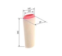 Filtro aria BOSCH per ALPINA D3 (E90) 2.0 1 457 433 588