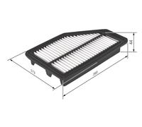 Filtro aria BOSCH per F 026 400 295