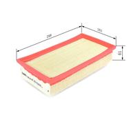 Filtro aria BOSCH per F 026 400 433