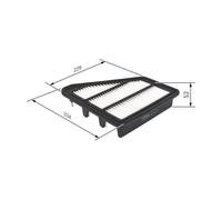 Filtro aria BOSCH per F 026 400 453
