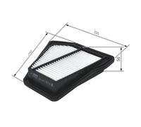 Filtro aria BOSCH per F 026 400 494