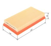 Filtro aria BOSCH per FORD FOCUS I (DAW, DBW) 1.4 16V 1 457 433 686