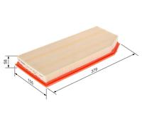 Filtro aria BOSCH per MERCEDES-BENZ CLASSE C (W203) C 200 CDI (203.004) 1 457...