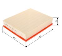 Filtro aria BOSCH per MERCEDES-BENZ SPRINTER 2-t Autobus (B901, B902) 2008 CD...