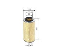 Filtro aria Cartuccia filtro 1 457 429 932 BOSCH per VW NISSAN FENDT MULTICAR