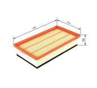 Filtro aria Cartuccia filtro 1 457 433 086 BOSCH per ALFA ROMEO 147 GT